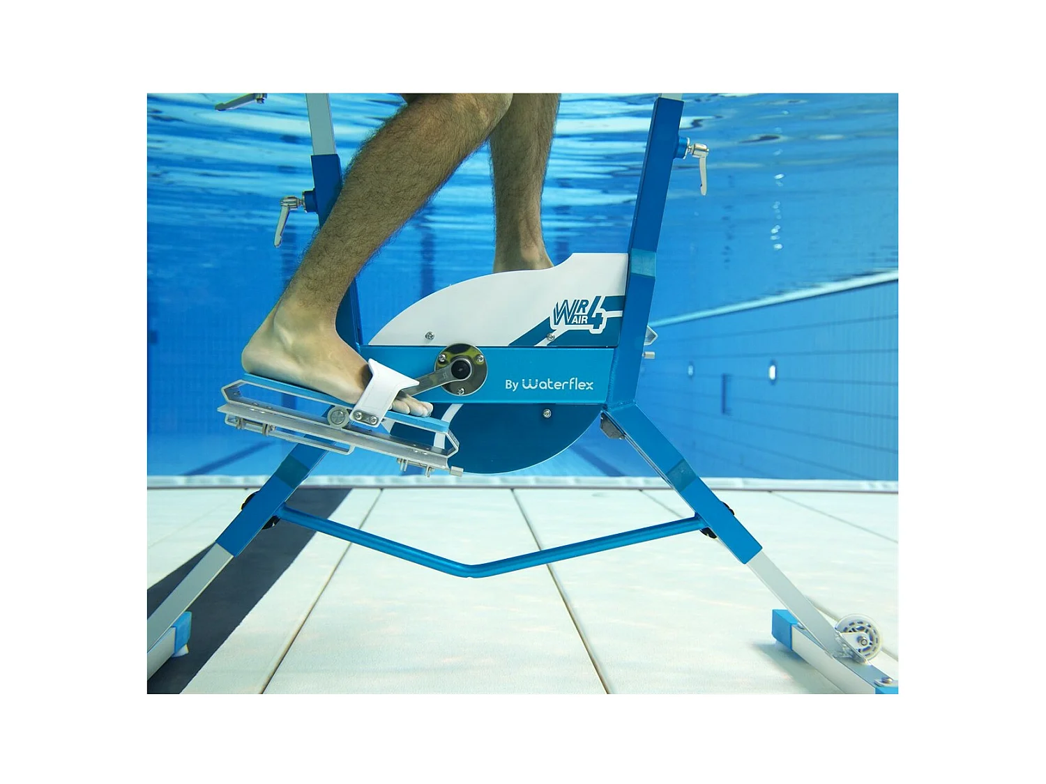 Aquabike Aluminium WR4 Air - L 122xl55xH153cm Tonifiant - Résistance Hydraulique - Prof. 1,1-1,6m - 15.8kg
