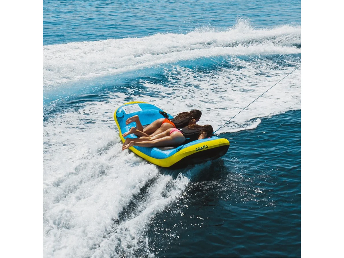 Boa trainata Coasto Beagle 175 x 150 cm - Nylon 420 D - PVC 26G - 4 maniglie in neoprene - Carico massimo 154 kg - 2 posti a sedere