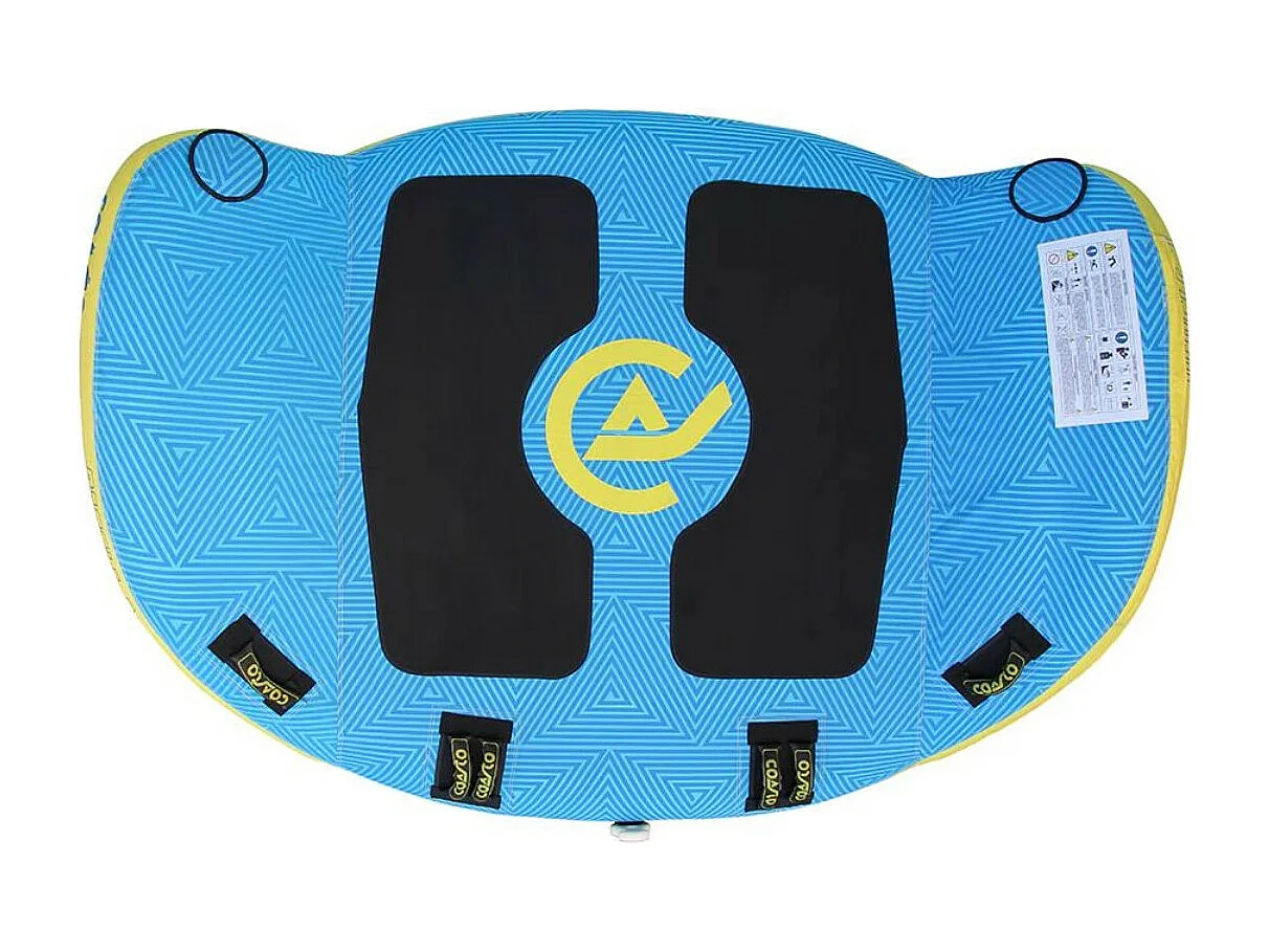 Coasto Beagle Zugboje - 215x170 cm - 6 Neopren-Griffe - Max. Belastung 220 kg - Nylon 840 D - PVC 28G - 3 Sitze