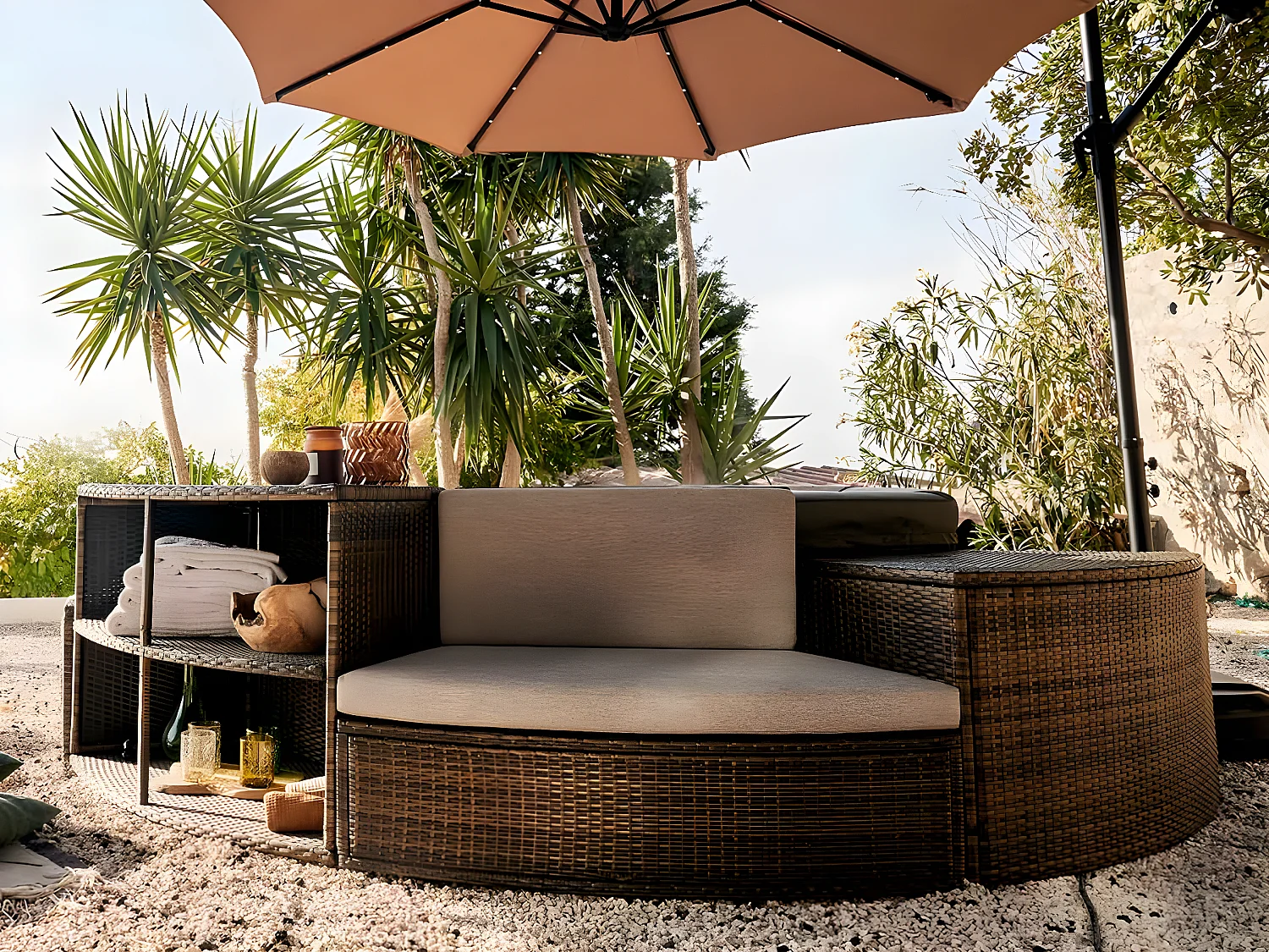 Mobilier 5 modules pour spa portable semi-rigide Octopus - Netspa