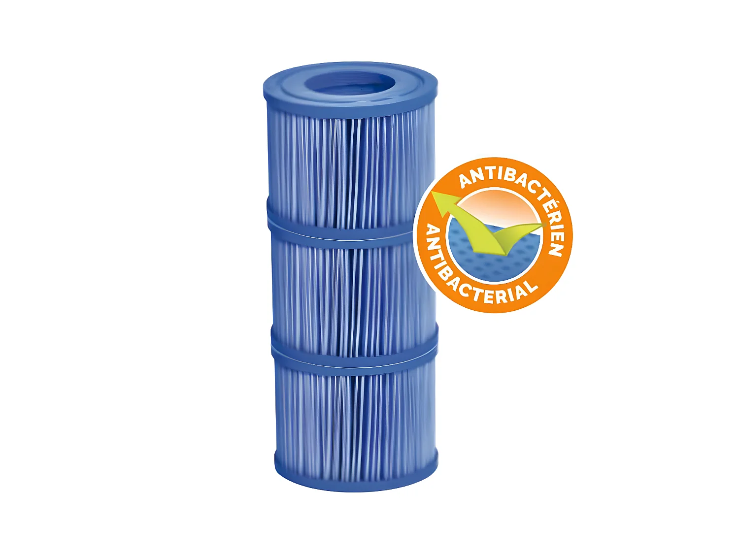 Set di 3 cartucce di filtraggio antibatteriche per spa gonfiabili o portatili - Netspa
