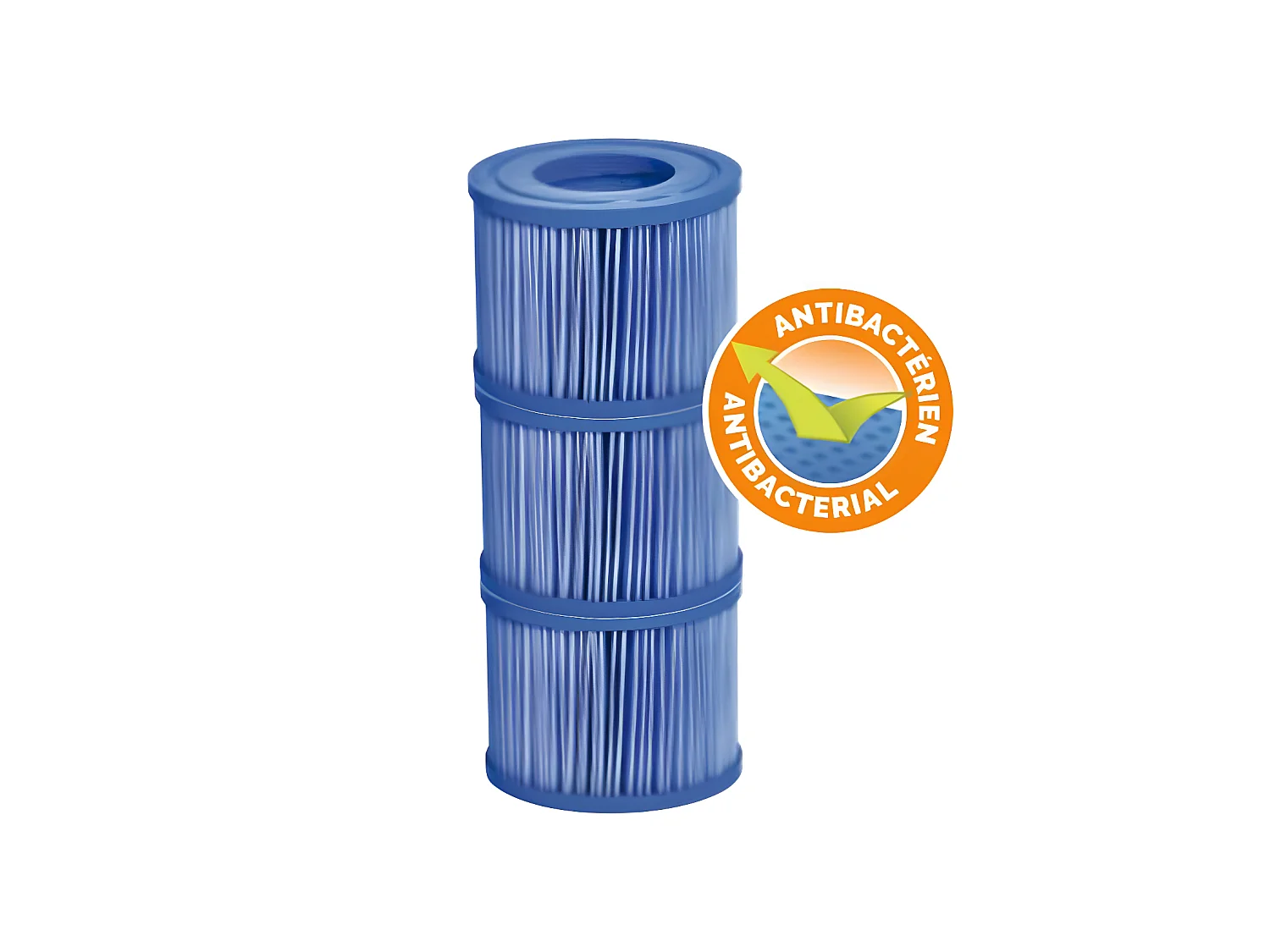 Juego de 3 cartuchos de filtración antibacteriana para spa hinchable o portátil - Netspa