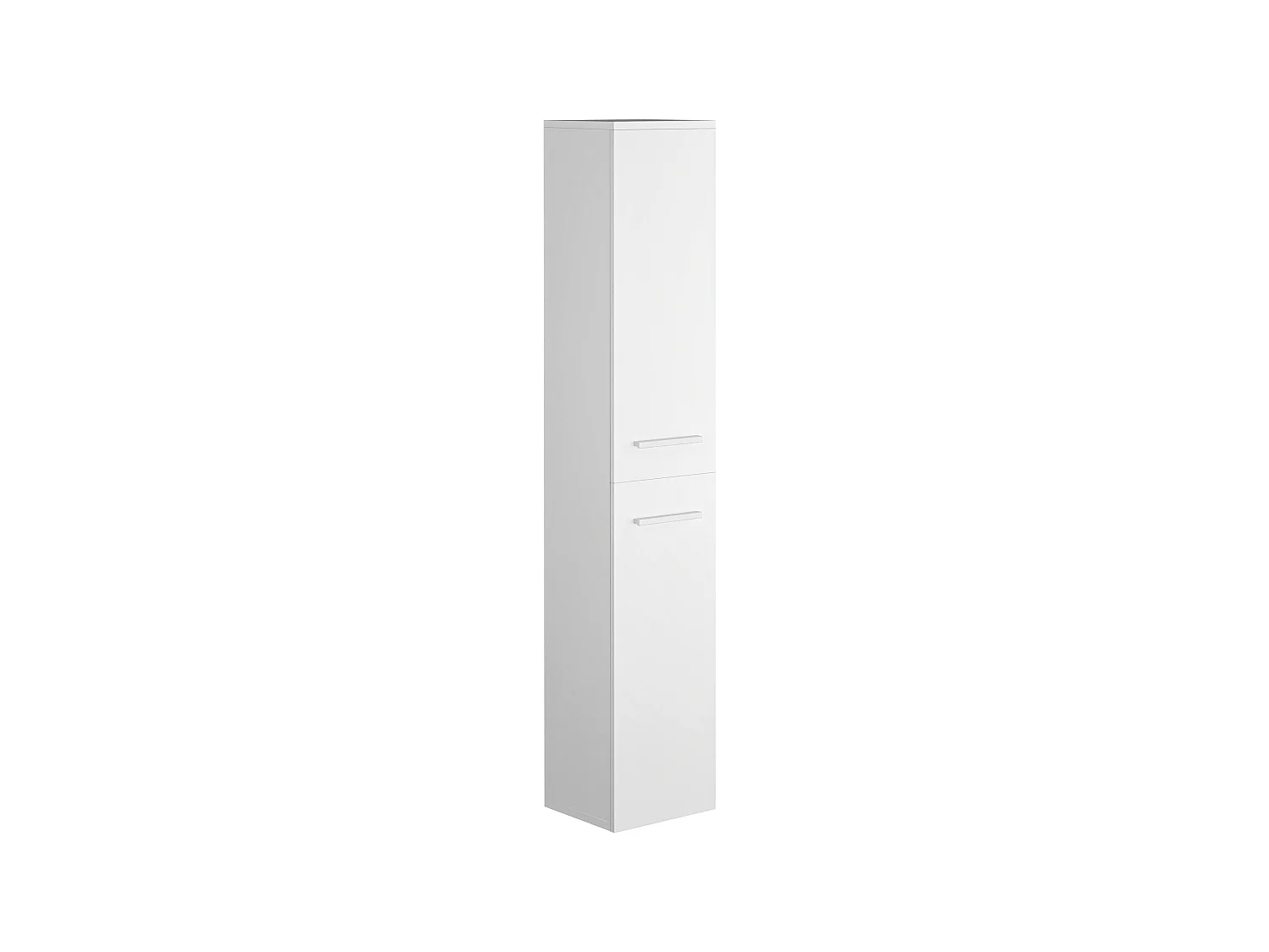Waschbeckenunterschrank hängend mit Einzelwaschbecken - Weiß - 80 cm - KAYLA