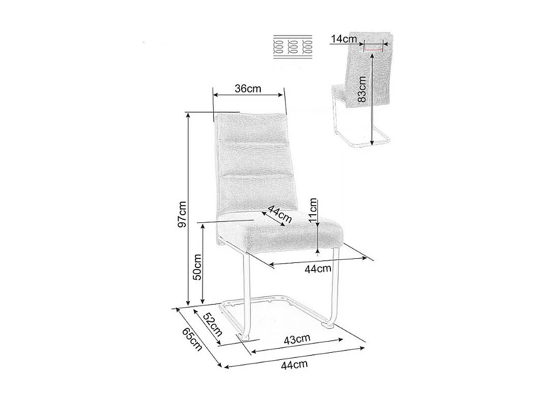 Chaise design en tissu vert olive avec piètement en métal noir Marilou