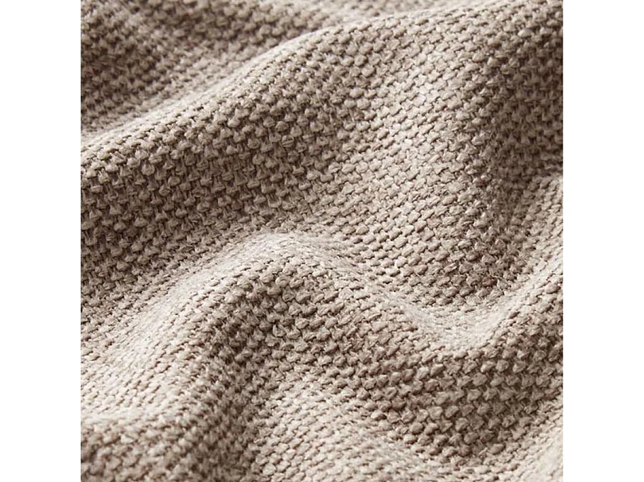 Chaise design en tissu beige avec piètement en métal noir Marilou