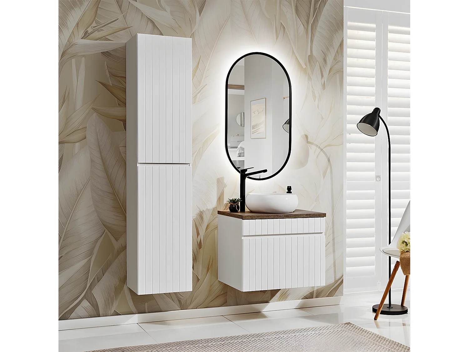 Mueble bajo lavabo 60cm Zelie Blanco