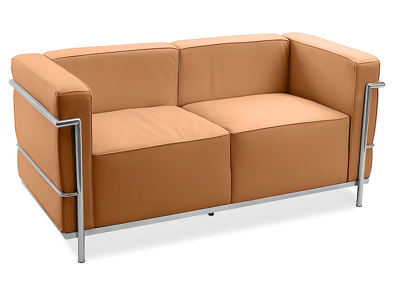 Sofa mit Lederbezug - 2-Sitzer - Kart