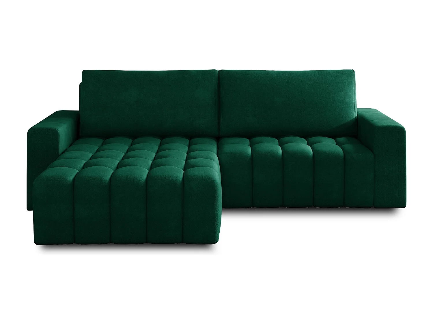 Ecksofa Stelvino L/Stoff/Grün/An Lager