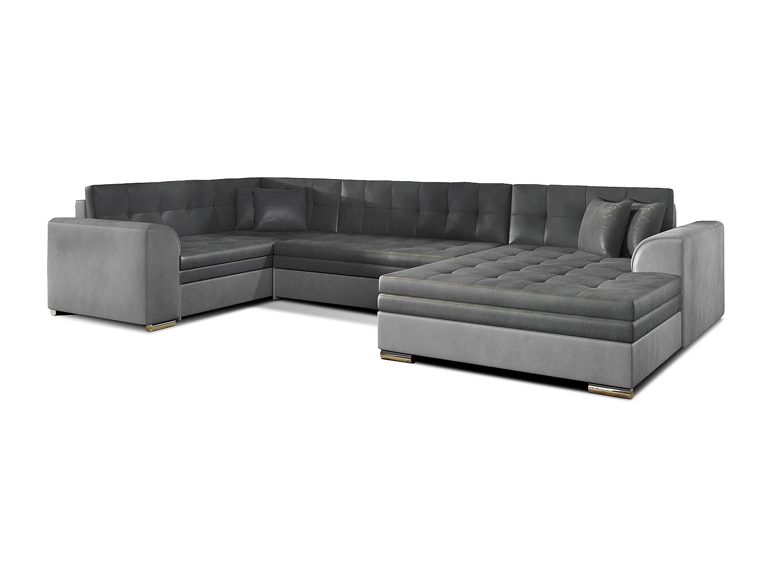 Ecksofa Olio UR/Stoffbezug/Anthrazit/An Lager