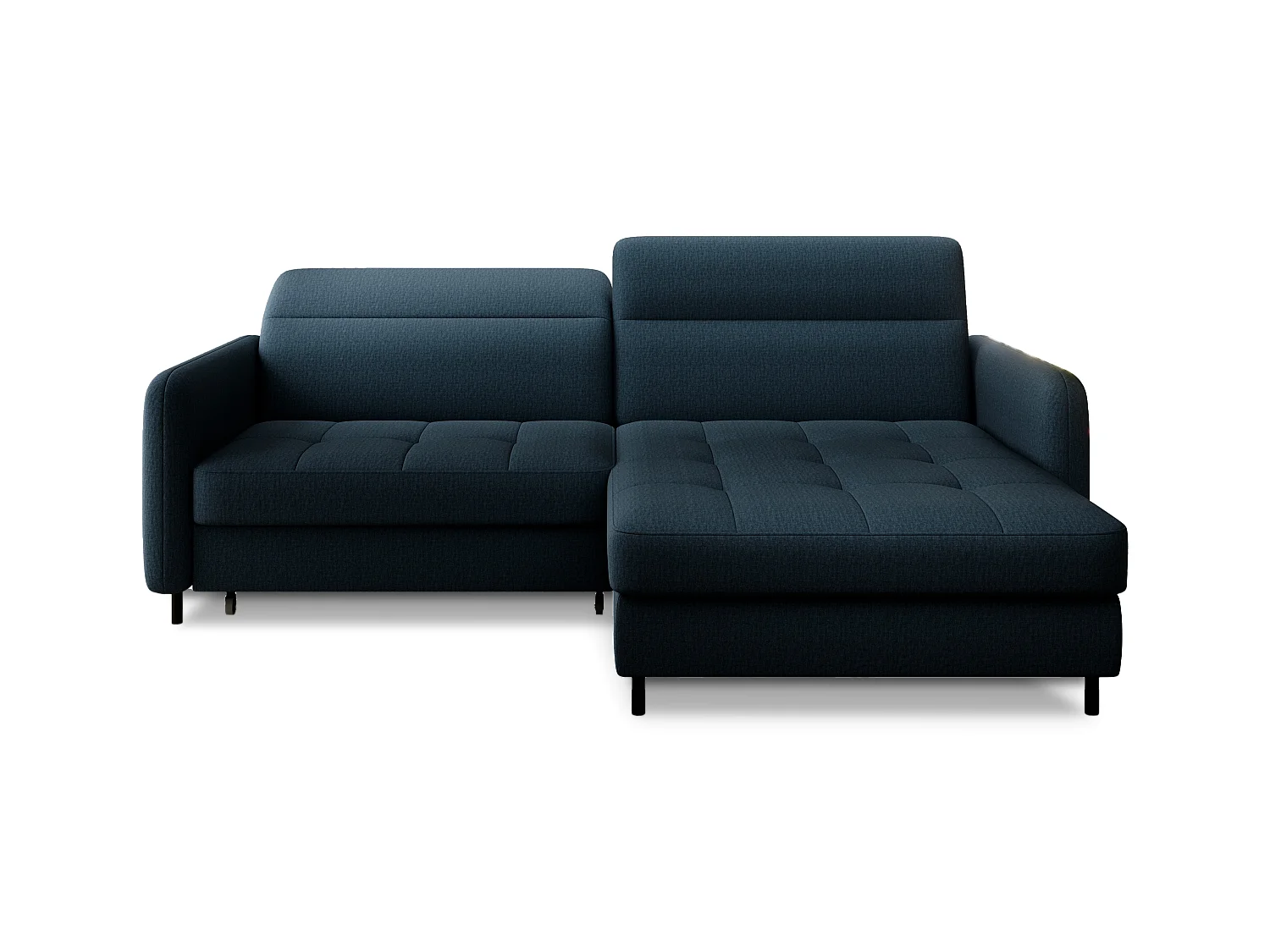 Ecksofa Tippo R/Stoffbezug/Blau