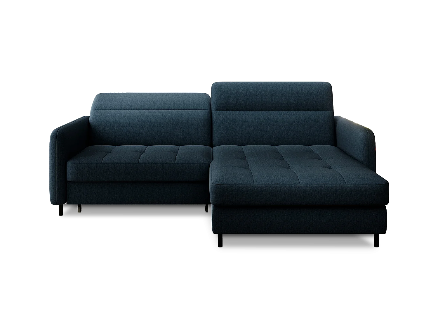 Ecksofa Tippo R/Stoffbezug/Blau