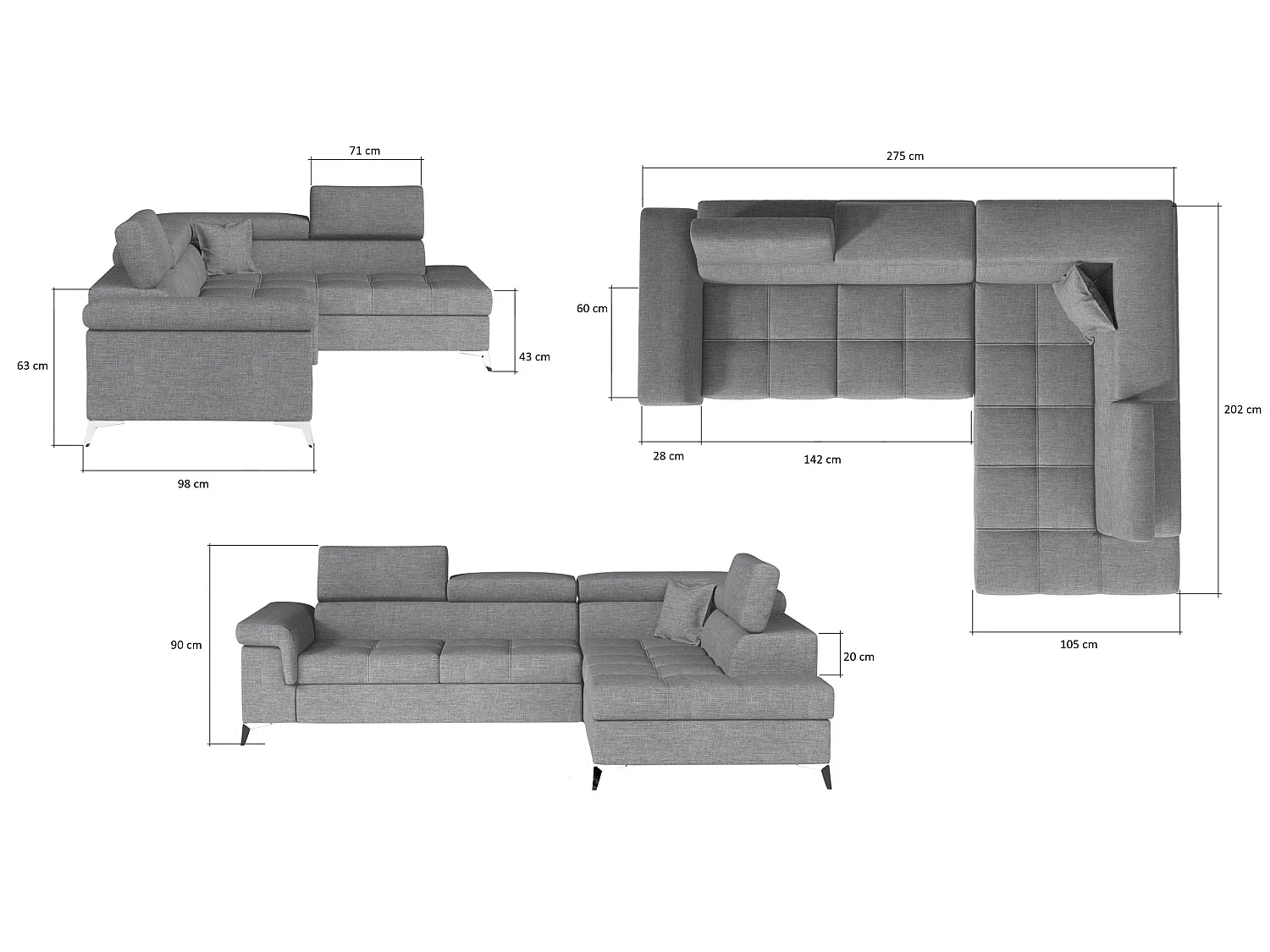 Box Spring Lit Twister S (140x200)/Tissu-Vert