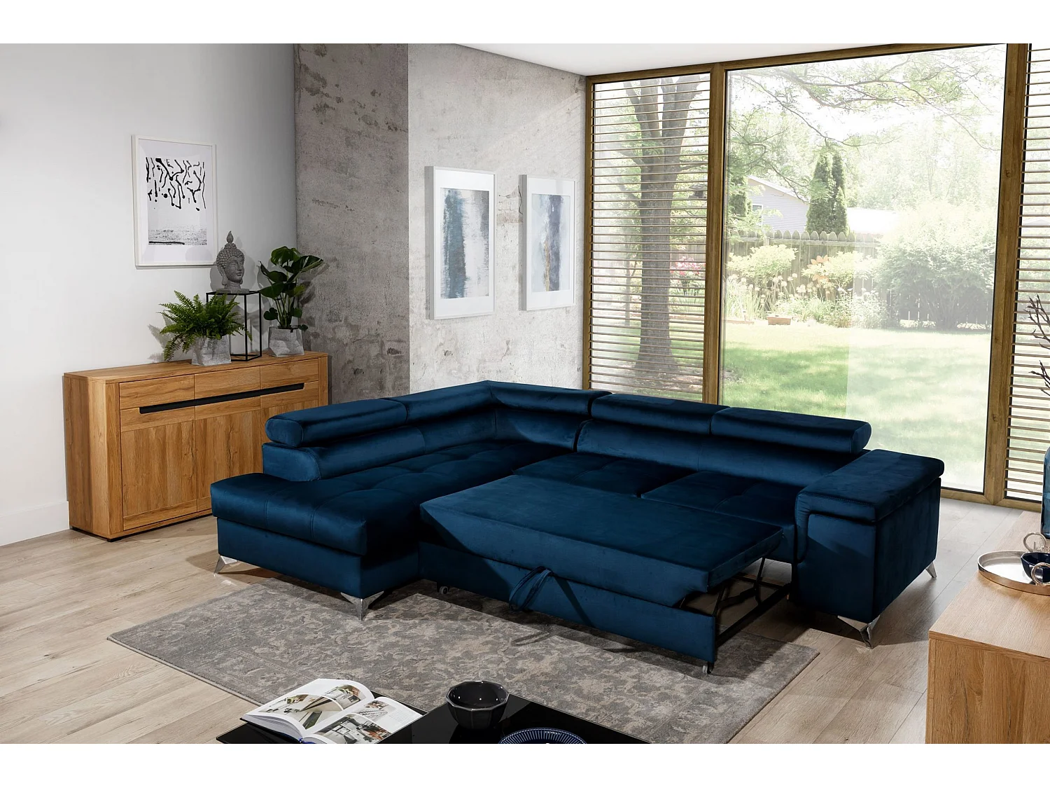 Box Spring Lit Twister S (140x200)/Tissu-Vert