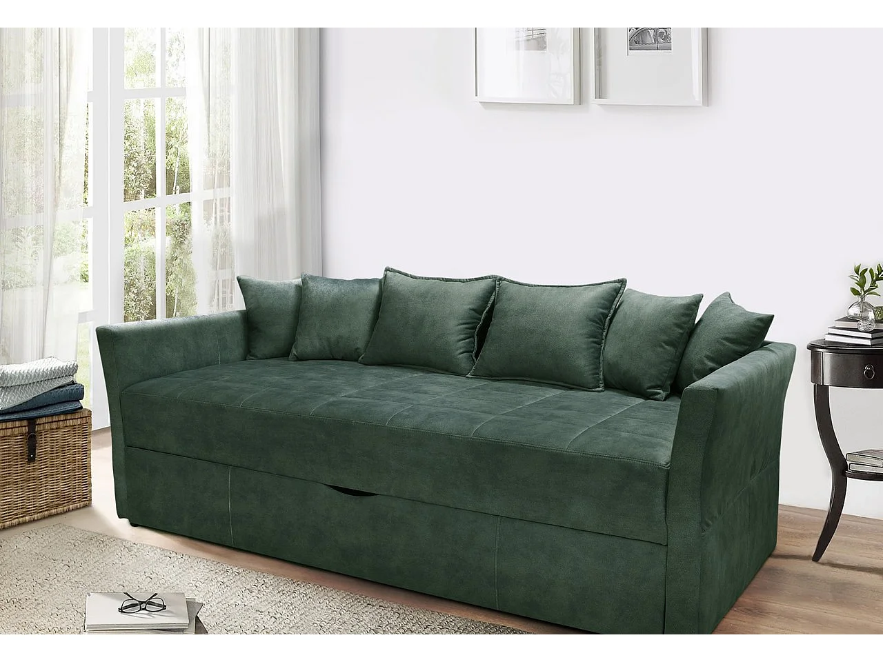 Table de salle à manger Amadeo M (90 x 76)/Marron, Sonoma