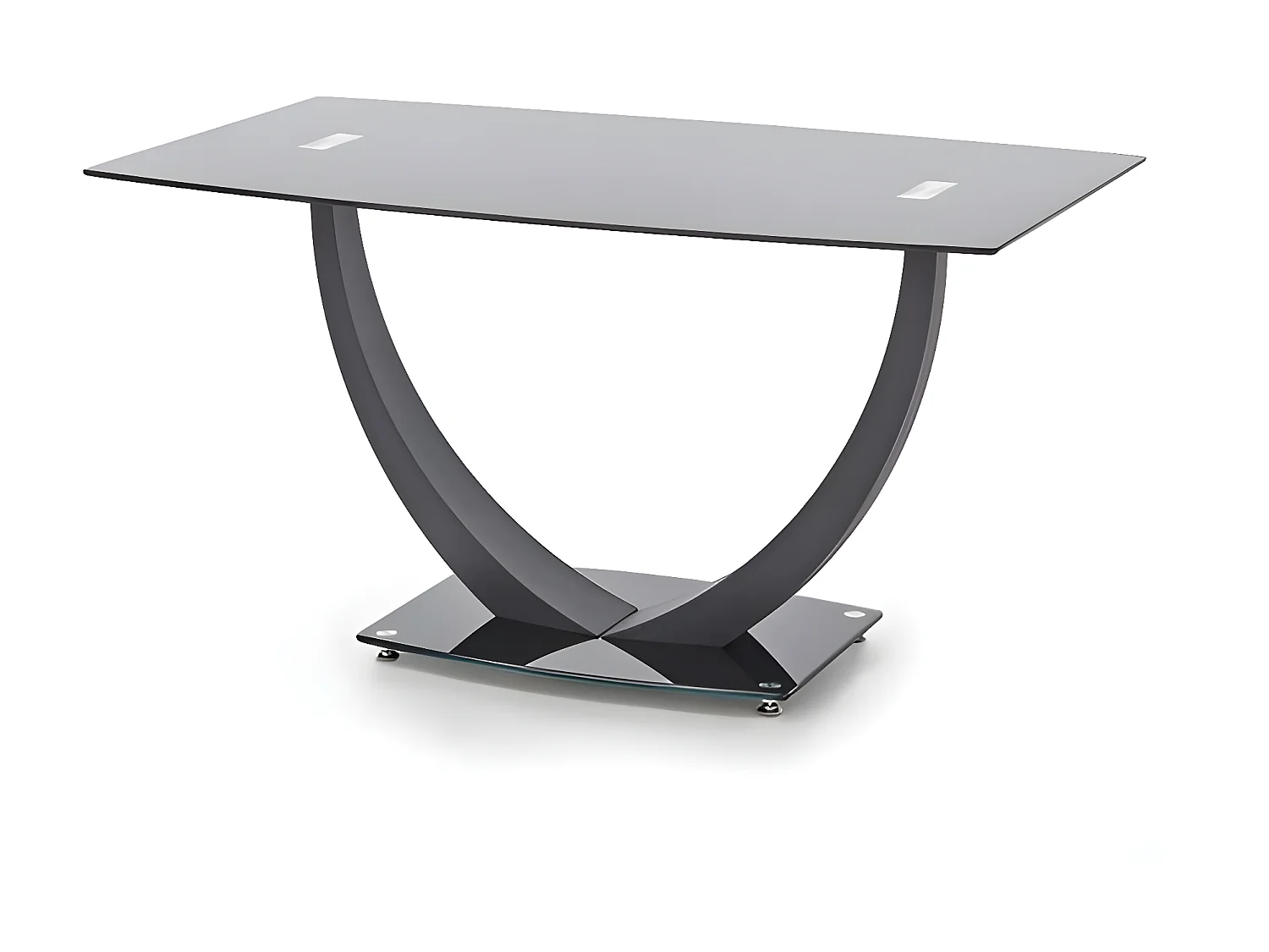 Esstisch Anton (80x140)/Glas/Schwarz