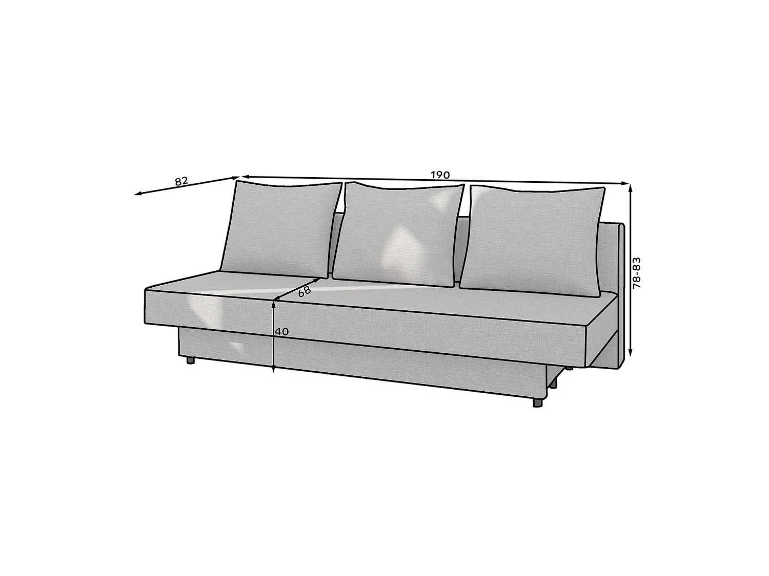 Canapé Zakaria (190x130)