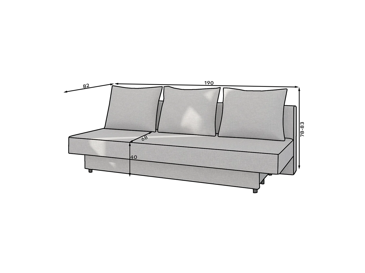 Canapé Zakaria (190x130)