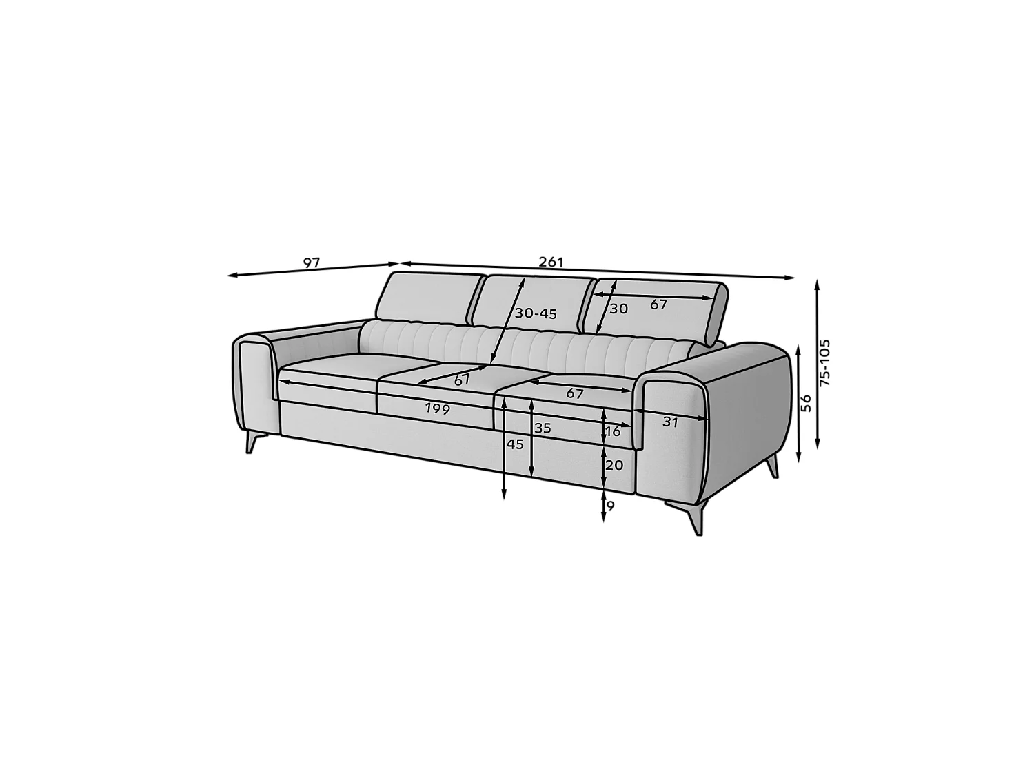 3 Pers. Couch Genera