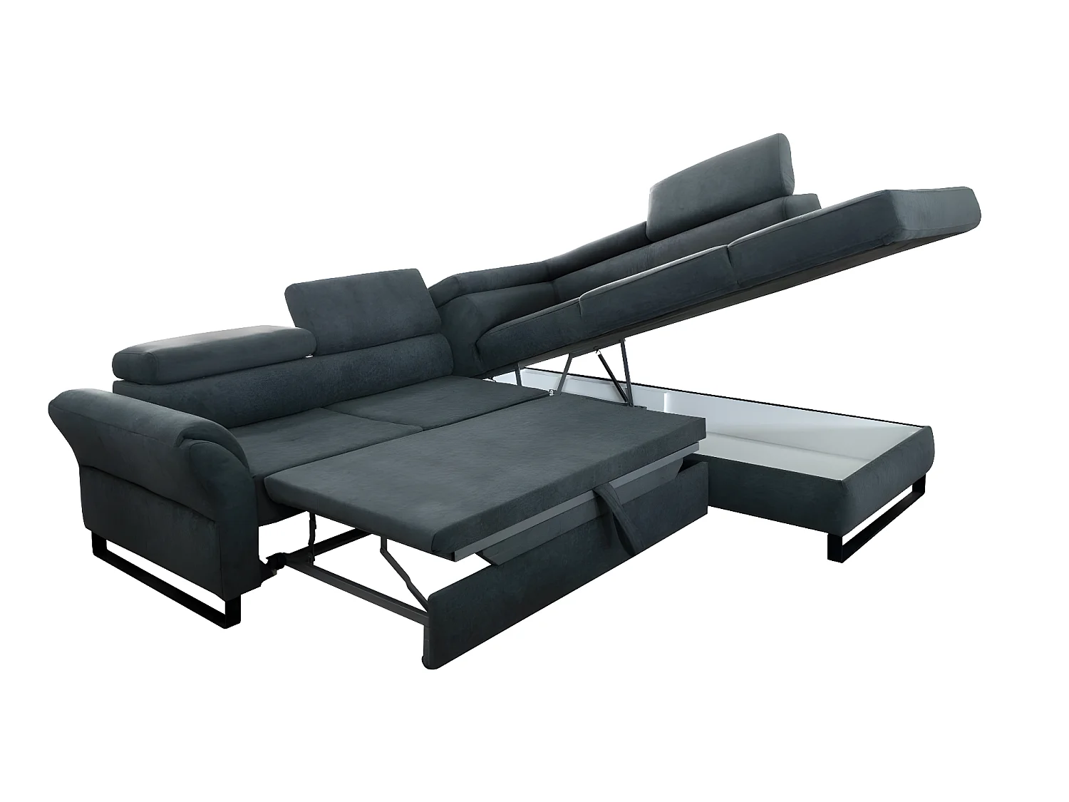 Divano d'angolo Avanti R/Tessuto/Giallo