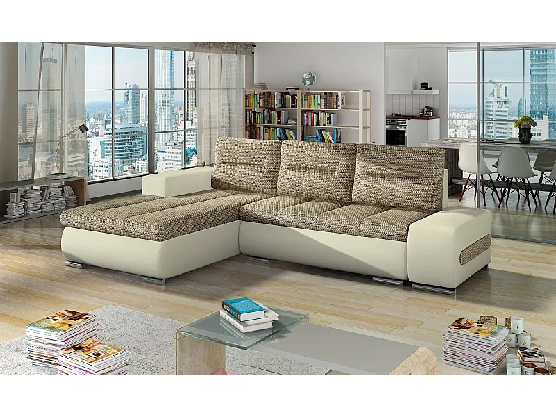 Ecksofa Legero L/Stoff-Beige