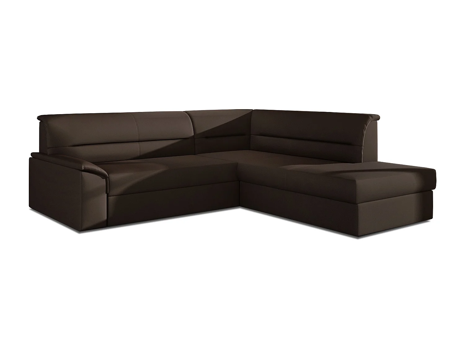 Sofá de canto Bergen R/Fabric-Brown