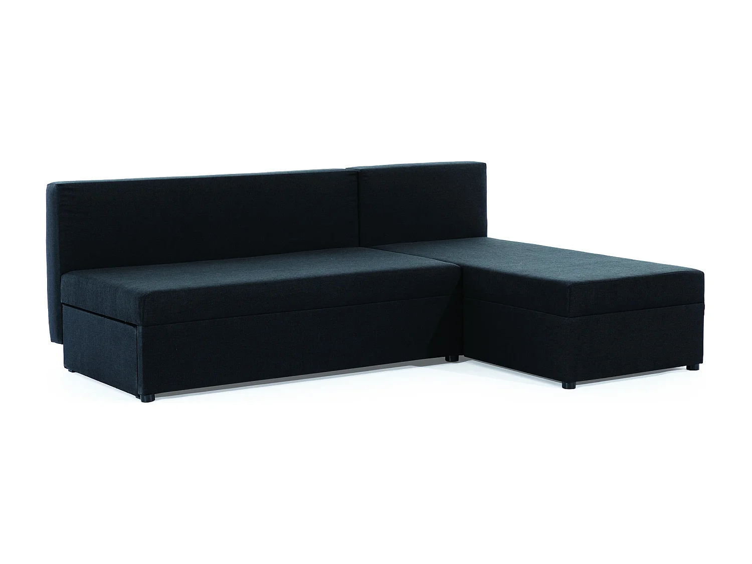 Ecksofa Picano L/Stoff-Schwarz