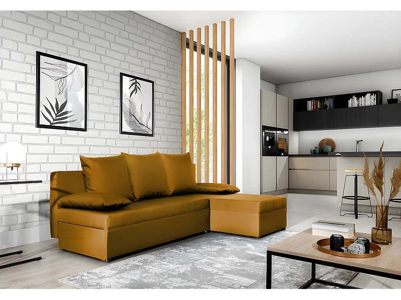 Canapé Corner Picano R/Tessu-Orange