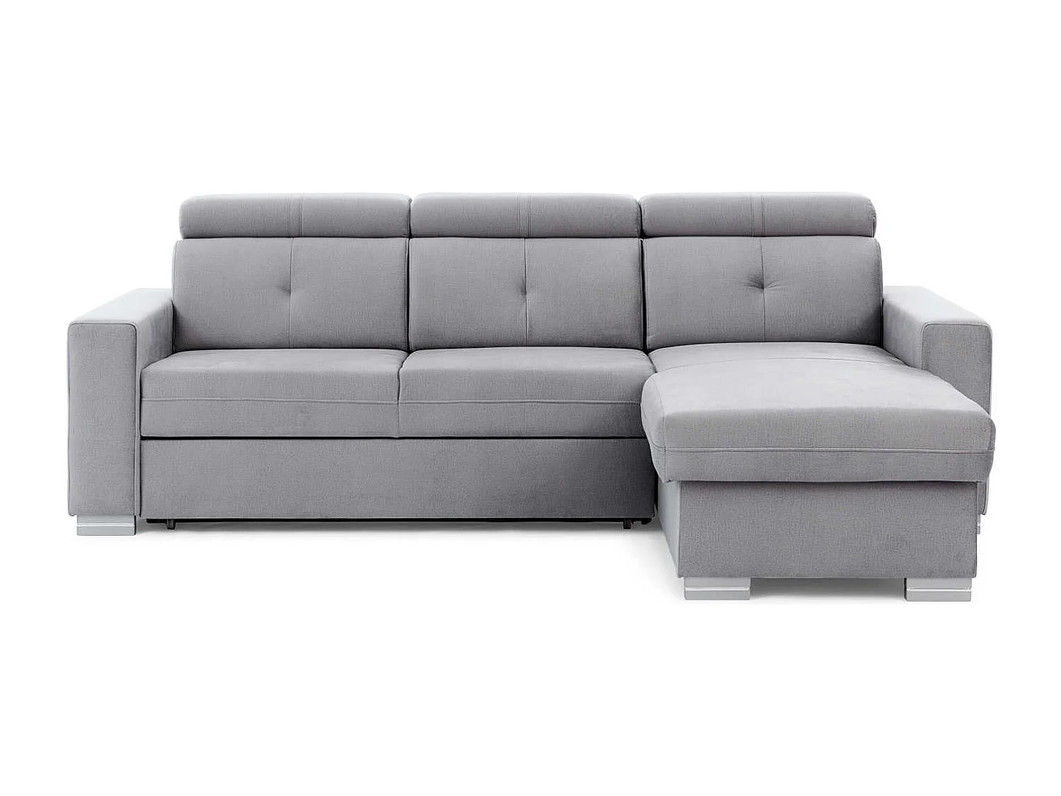 Ecksofa Vittorio R/Stoffbezug/Grau