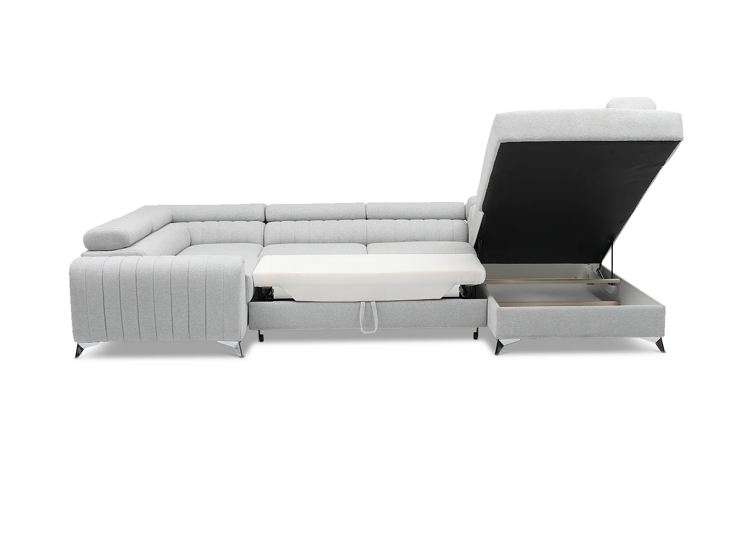 Divano d'angolo Appache UR/Tessuto-Verde