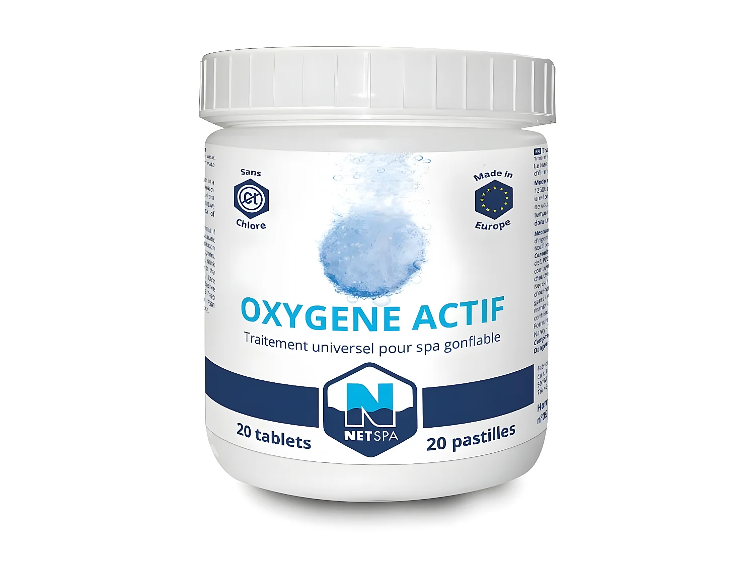 NetSpa Tratamiento Oxígeno Activo - 20 comprimidos de 20 g