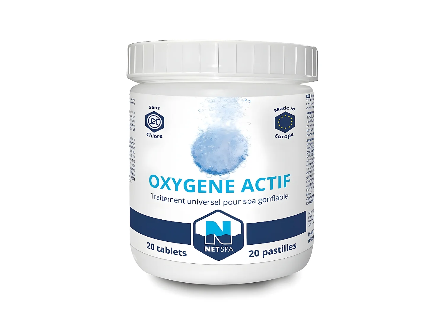 Traitement à l'oxygène actif NetSpa - 20 pastilles de 20g