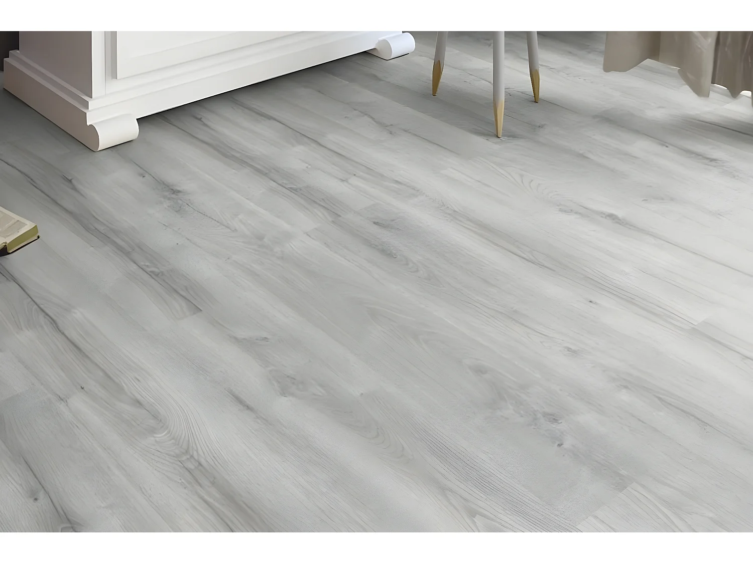 Suelo Vinilico| 140X150CM| Compoción 50% PVC / 50% Vinilo| Linoleo| Revestimiento PVC| Imitacion Parquet| Roble Gris