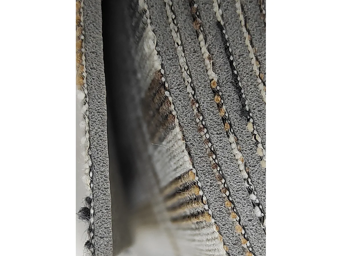 Alfombras Pasillo| Composición Textil Resinado| Base Antideslizante| Lluvia Negro| 65X250CM