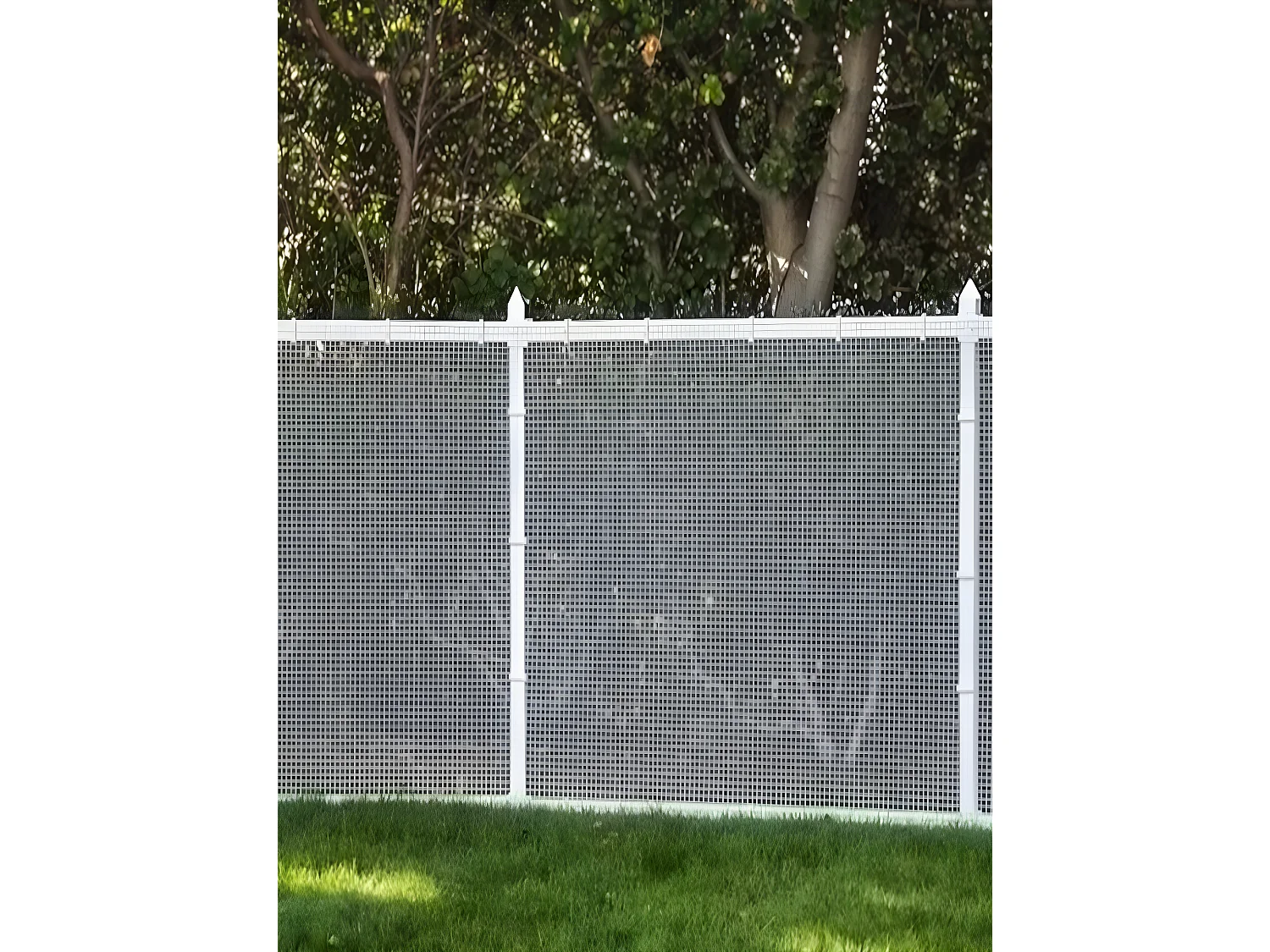 Maille Plastique| 1X30M| Blanc| Composition 100% PVC| Cloture PVC| Rete Cloture| Reticule 20X20MM