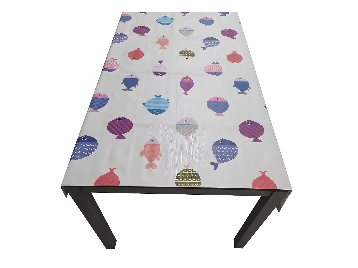 Mantel| Composicion PVC| Base Poliester| Antimanchas| Peces| Medida 100X140 CM