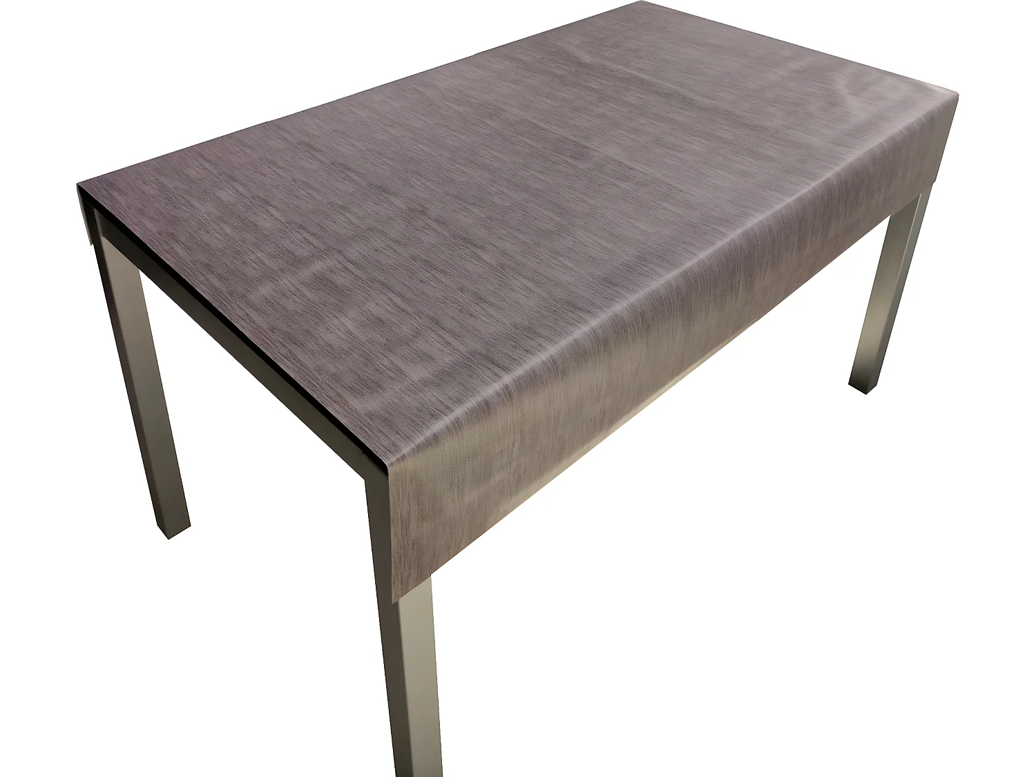 Tovaglia| Composizione PVC| Base Poliestere| Antimacchia| Grigio Liscio| Dimensioni 140X160 CM