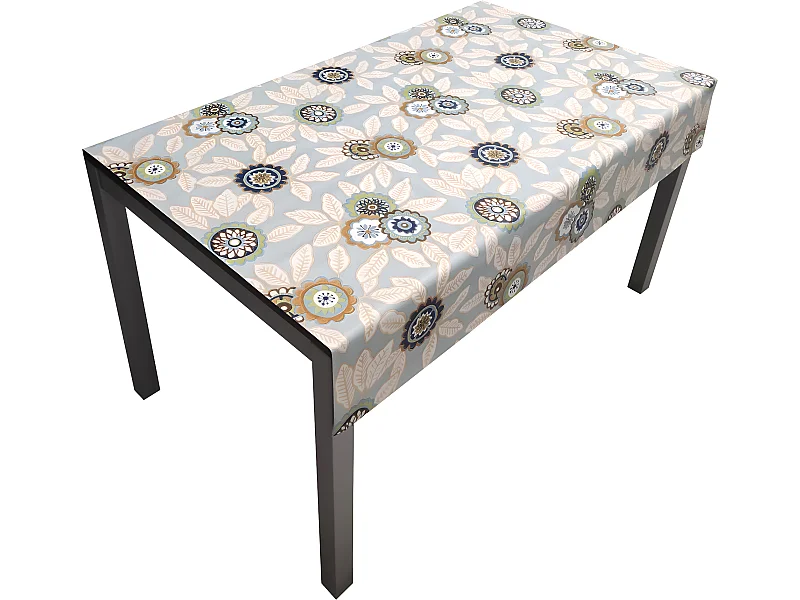 Tovaglia| Composizione PVC| Base Poliestere| Antimacchia| Fiori| Dimensioni 100X140 CM