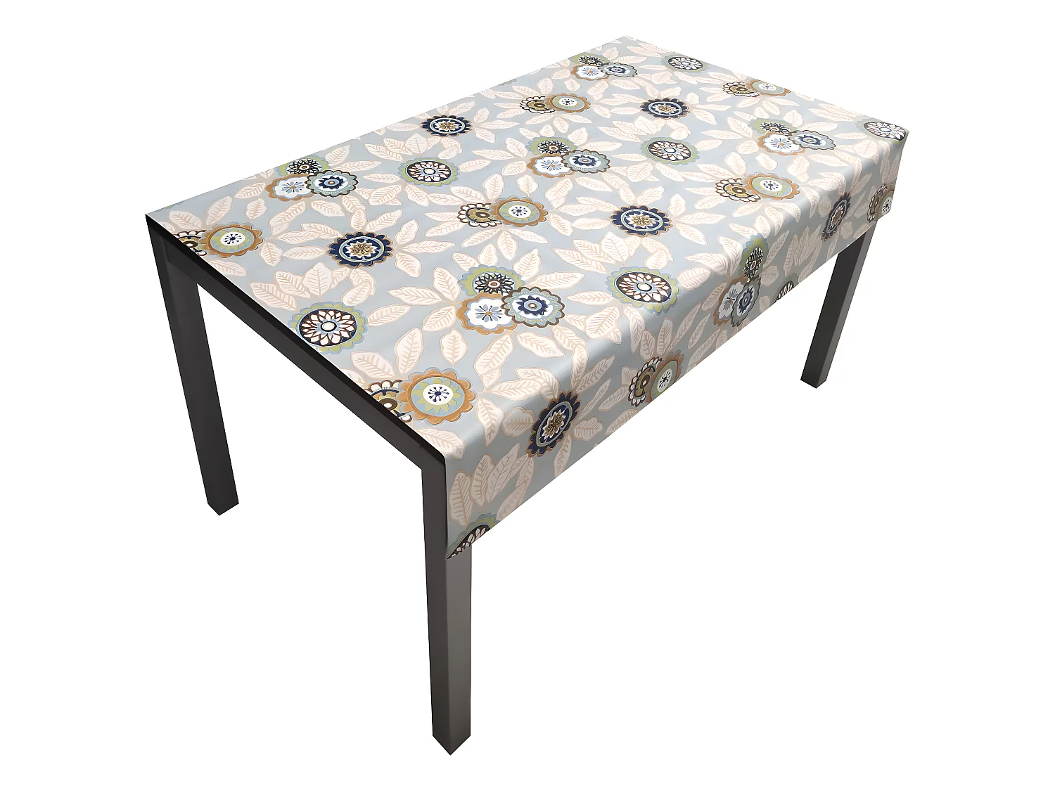 Tovaglia| Composizione PVC| Base Poliestere| Antimacchia| Fiori| Dimensioni 100X140 CM