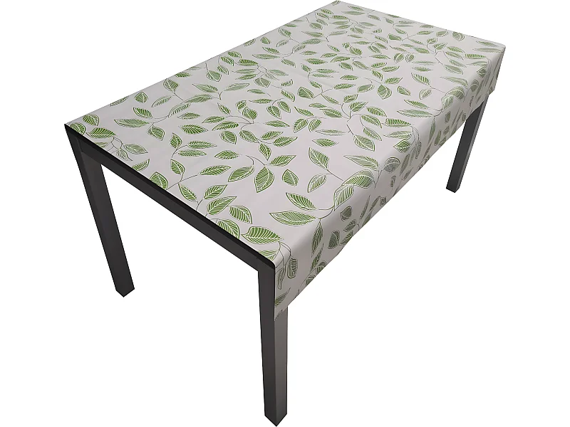 Mantel| Composicion PVC| Base Poliester| Antimanchas| Hojas| Medida 140X160 CM