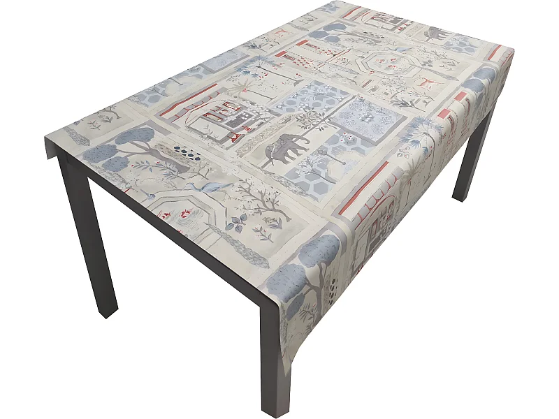 Tovaglia| Composizione PVC| Base Poliestere| Antimacchia| Giardino| Dimensioni 140X250 CM