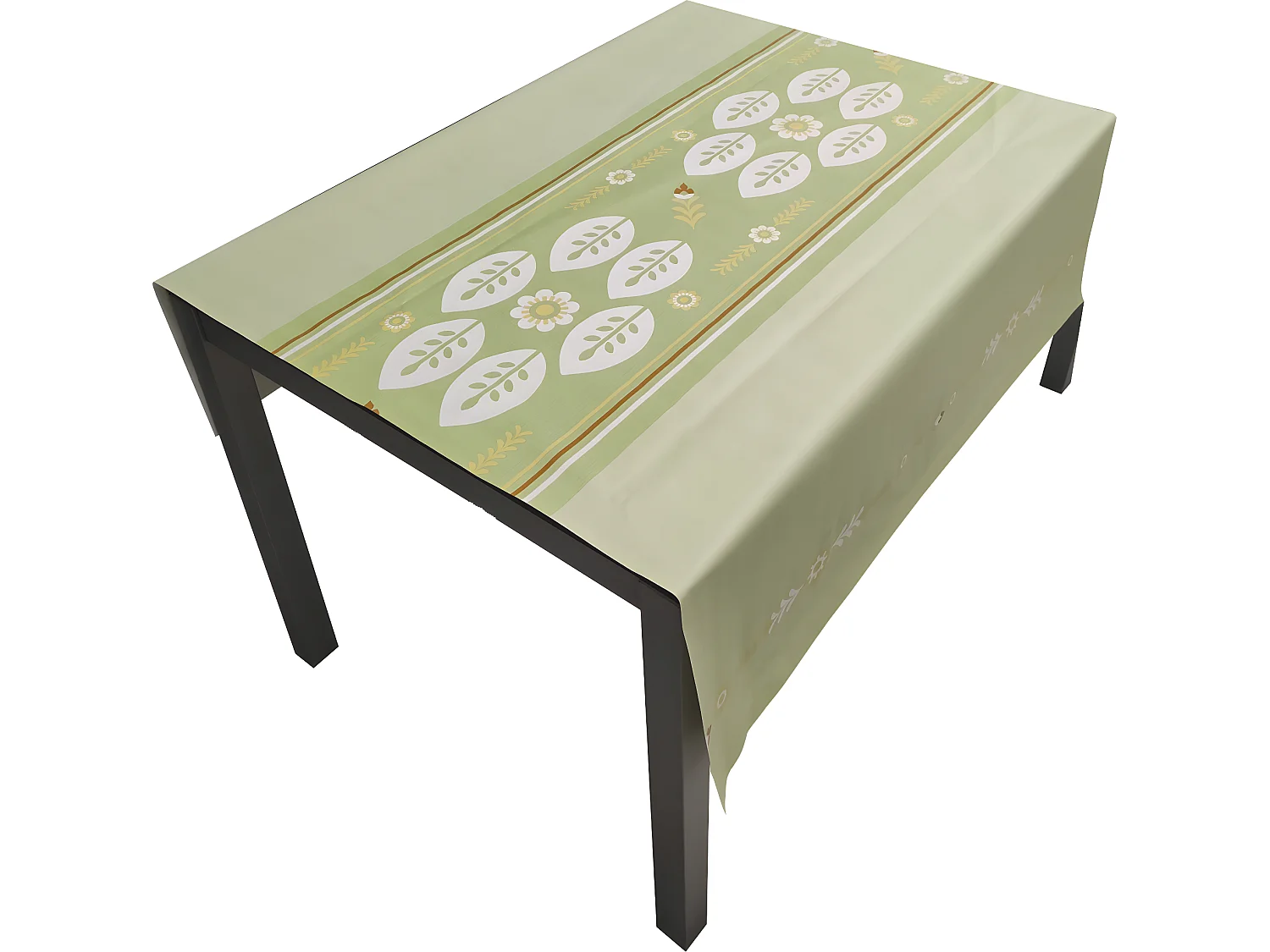 Mantel| Composicion PVC| Base Poliester| Antimanchas| Mosaico Hoja| Medida 140X250 CM