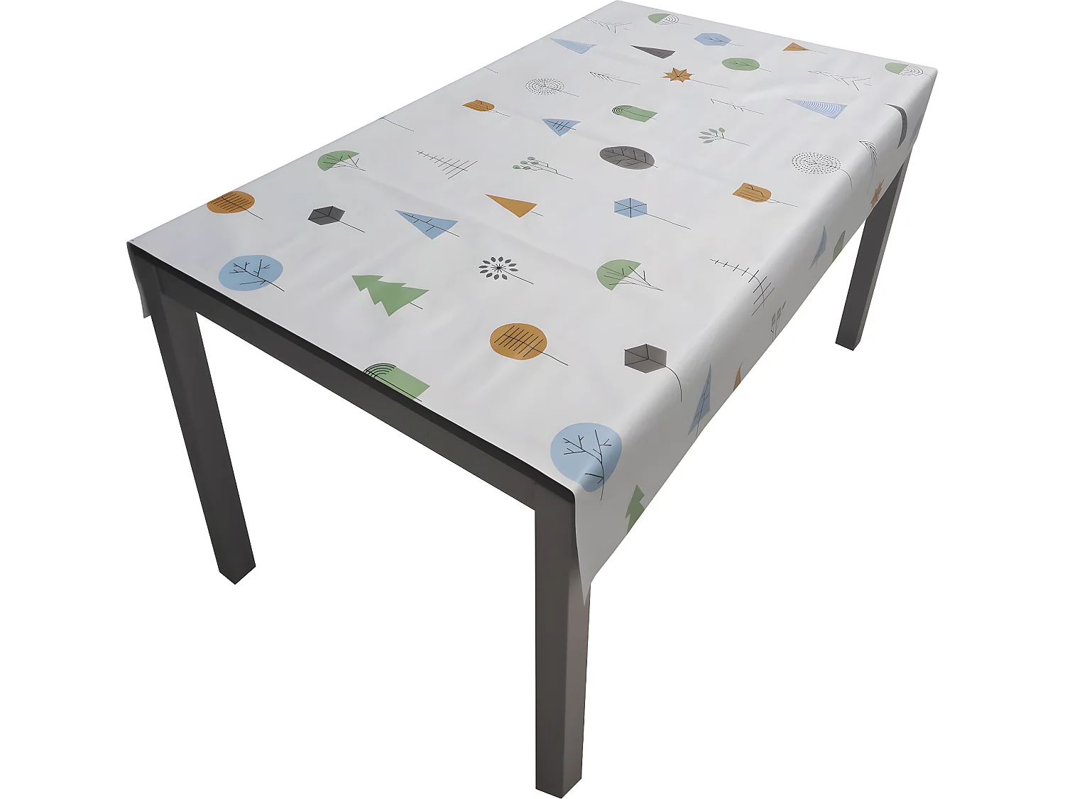 Mantel| Composicion PVC| Base Poliester| Antimanchas| Arboles| Medida 140X180 CM