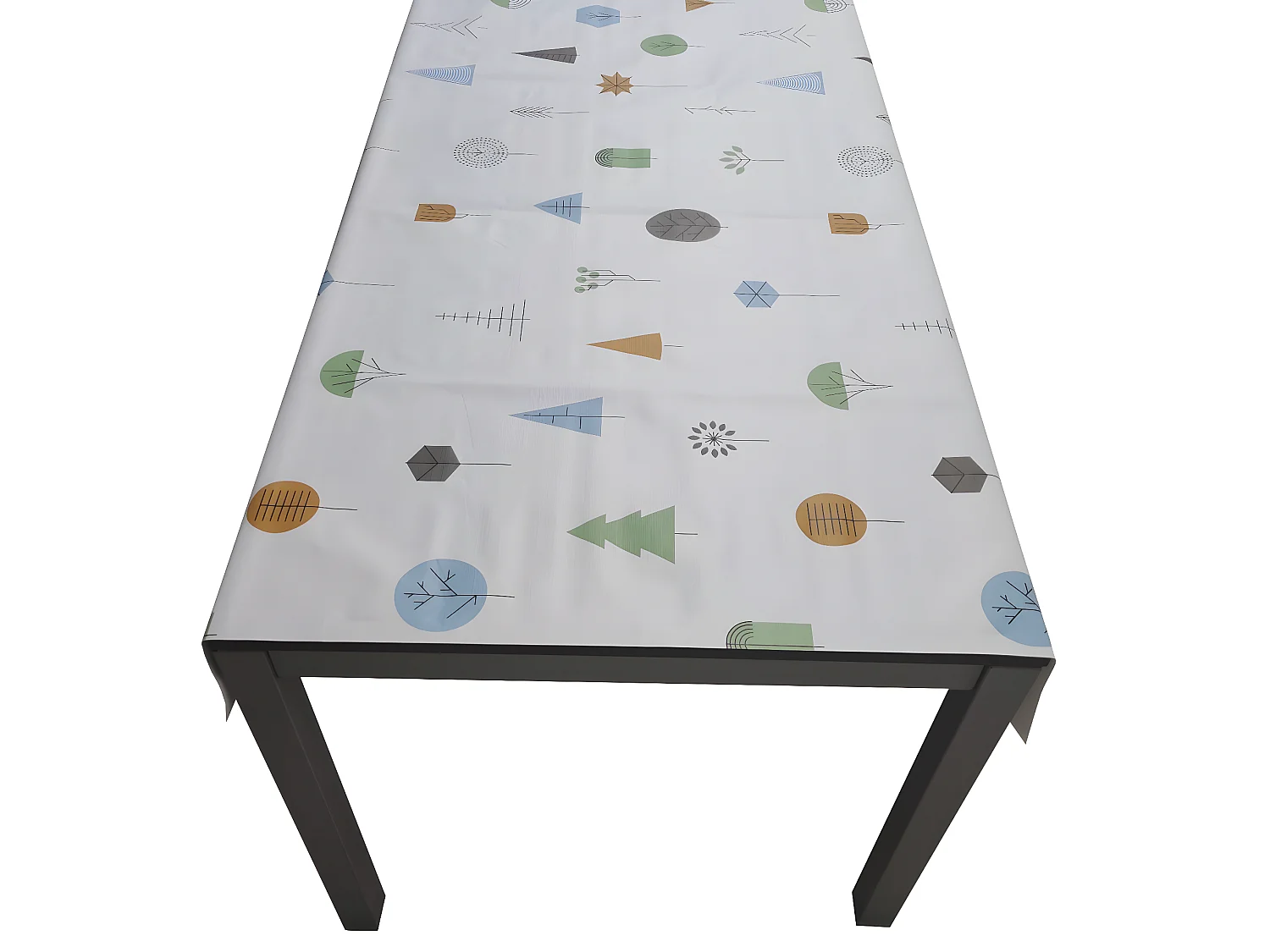 Mantel| Composicion PVC| Base Poliester| Antimanchas| Arboles| Medida 140X160 CM