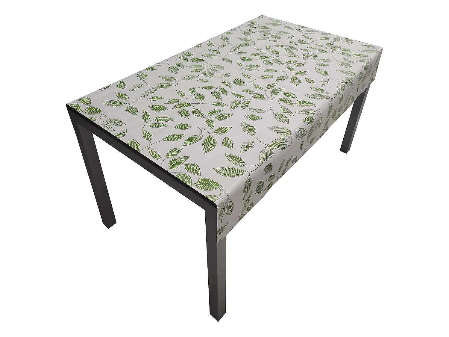 Nappe| Composition PVC| Base Polyester| Anti-taches| Feuilles| Taille 140X220 CM