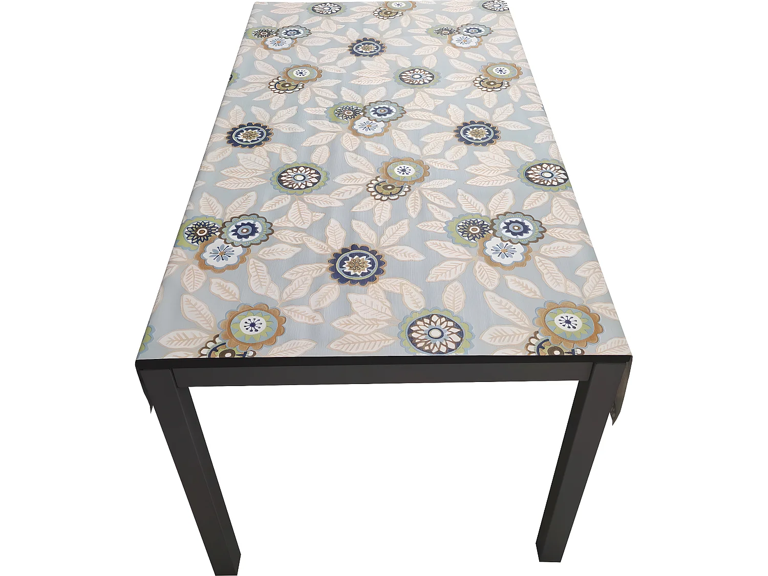 Mantel| Composicion PVC| Base Poliester| Antimanchas| Flores| Medida 140X220 CM