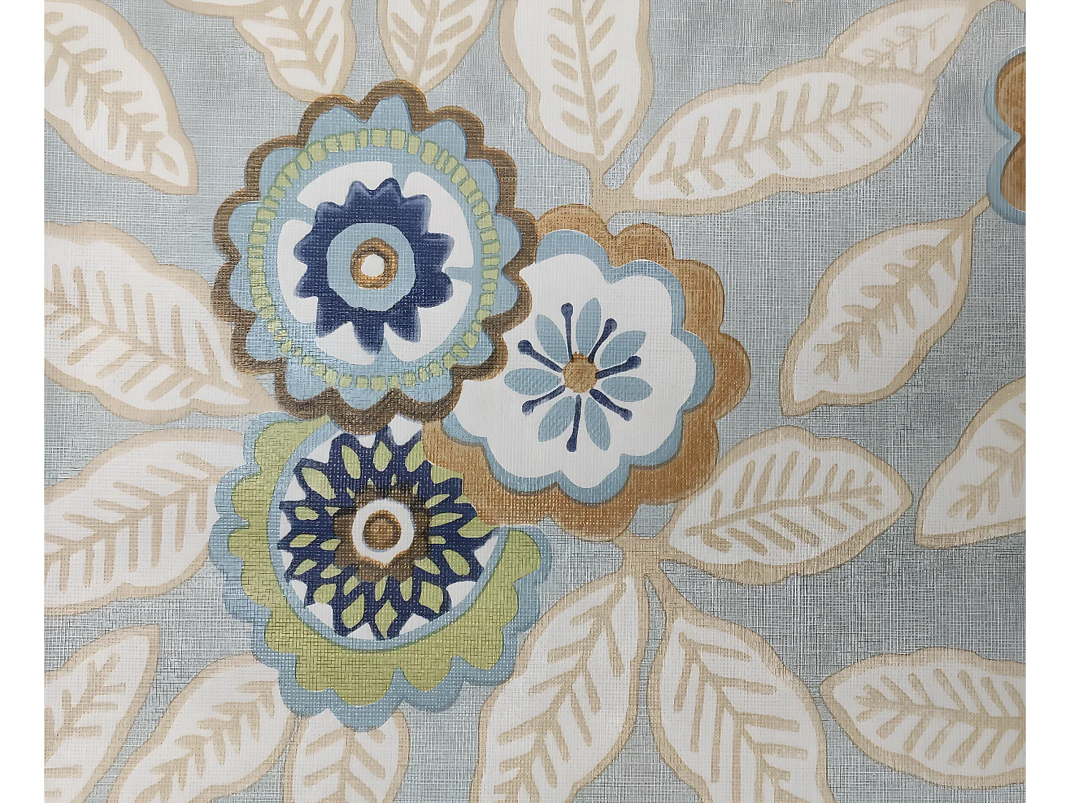 Mantel| Composicion PVC| Base Poliester| Antimanchas| Flores| Medida 140X220 CM