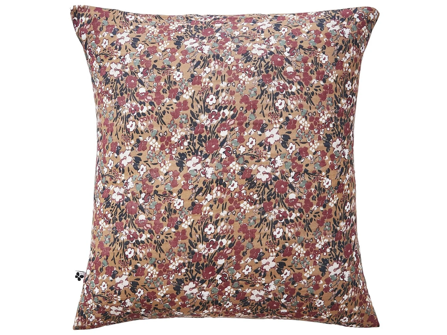 Taie d'oreiller gaze coton 60 x 60 cm Capucine camel