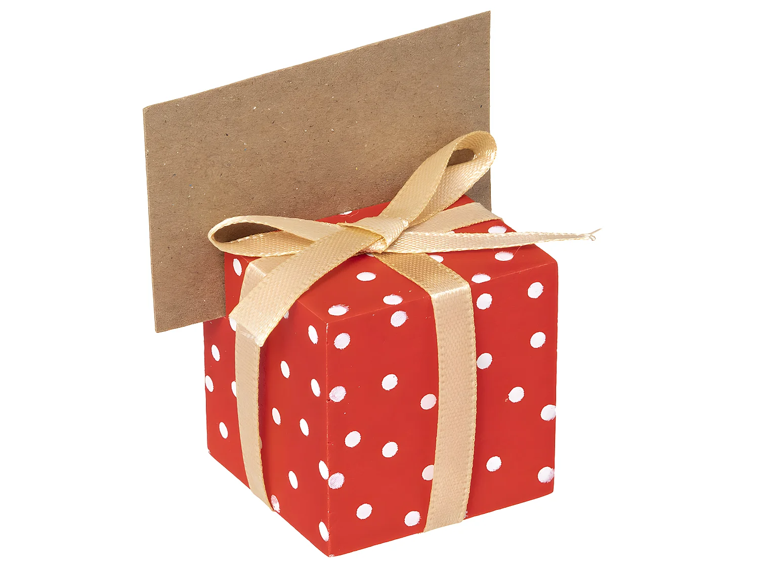 Lot de 2 Cavaliers de table Porte Nom forme Paquet Cadeau en Bois