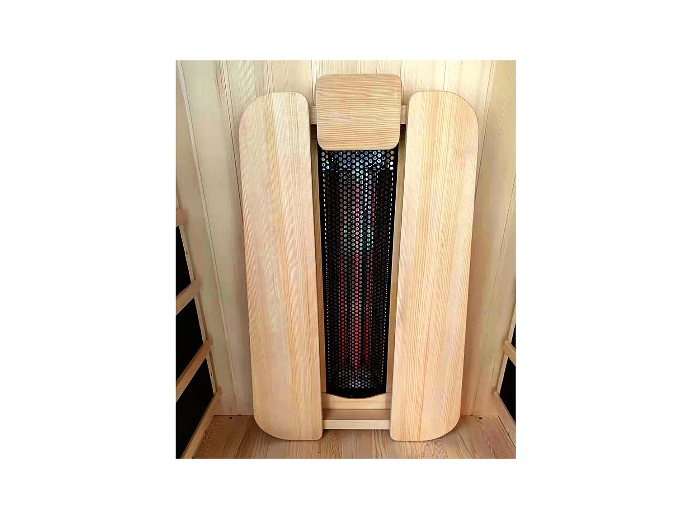 Saulo sauna a infrarossi - France Sauna - 1 persona - 90 x 90 x 190 cm - Legno di abete rosso - 1 posto