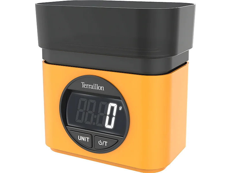 Terraillon Balance de cuisine électronique 5kg - 1g jaune - 15202